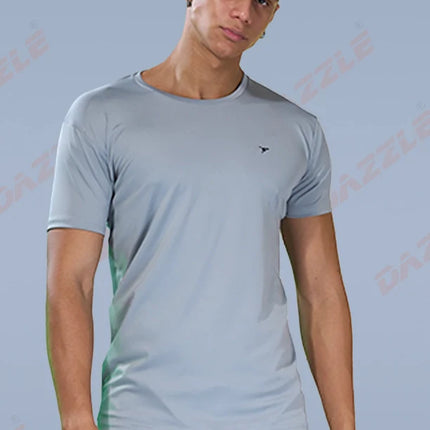 BUTTER LYCRA R-Neck T-Shirt – DAZZLE Sports Wear | Ultra-Soft Slim Fit Round Neck Tee for Men
