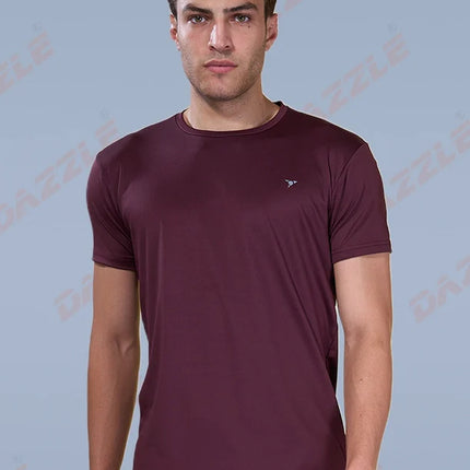 BUTTER LYCRA R-Neck T-Shirt – DAZZLE Sports Wear | Ultra-Soft Slim Fit Round Neck Tee for Men