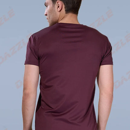 BUTTER LYCRA R-Neck T-Shirt – DAZZLE Sports Wear | Ultra-Soft Slim Fit Round Neck Tee for Men