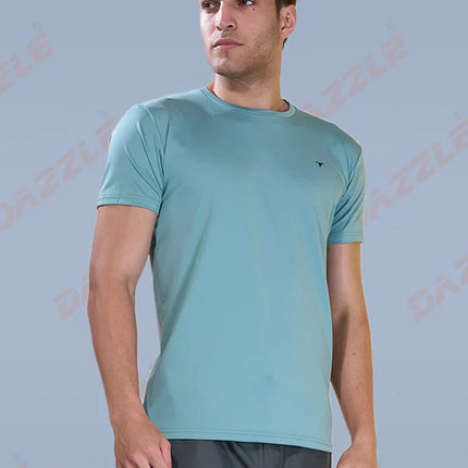 BUTTER LYCRA R-Neck T-Shirt – DAZZLE Sports Wear | Ultra-Soft Slim Fit Round Neck Tee for Men