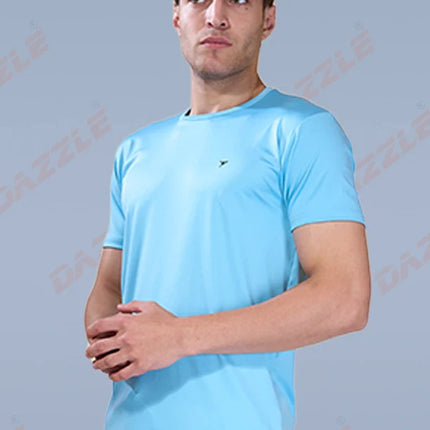 BUTTER LYCRA R-Neck T-Shirt – DAZZLE Sports Wear | Ultra-Soft Slim Fit Round Neck Tee for Men