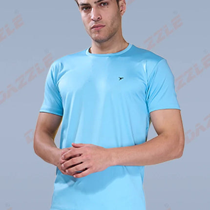 BUTTER LYCRA R-Neck T-Shirt – DAZZLE Sports Wear | Ultra-Soft Slim Fit Round Neck Tee for Men