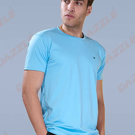 BUTTER LYCRA R-Neck T-Shirt – DAZZLE Sports Wear | Ultra-Soft Slim Fit Round Neck Tee for Men