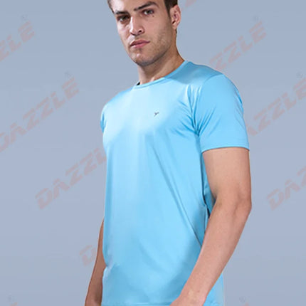 BUTTER LYCRA R-Neck T-Shirt – DAZZLE Sports Wear | Ultra-Soft Slim Fit Round Neck Tee for Men