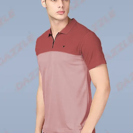 Spring Series Dual-Tone Performance Polo T-Shirt