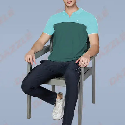 Spring Series Dual-Tone Performance Polo T-Shirt